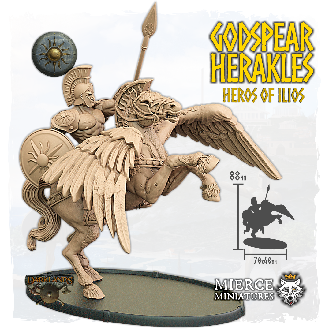 Godspear Herakles, Heros of Ilios on Pegakolossos