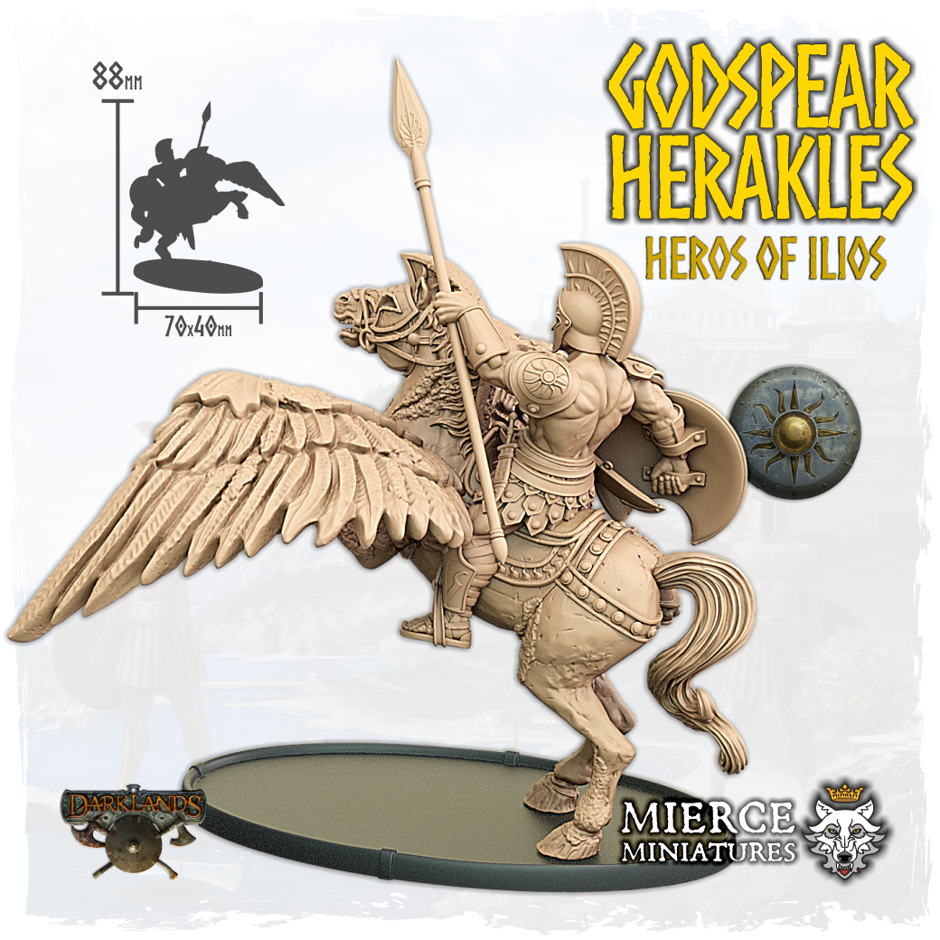 Godspear Herakles, Heros of Ilios on Pegakolossos