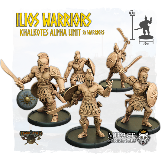 Ilios Warriors, Khalkotes Alpha of Ilios Unit (5x warriors)