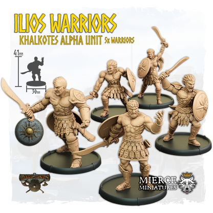 Ilios Warriors, Khalkotes Alpha of Ilios Unit (5x warriors)