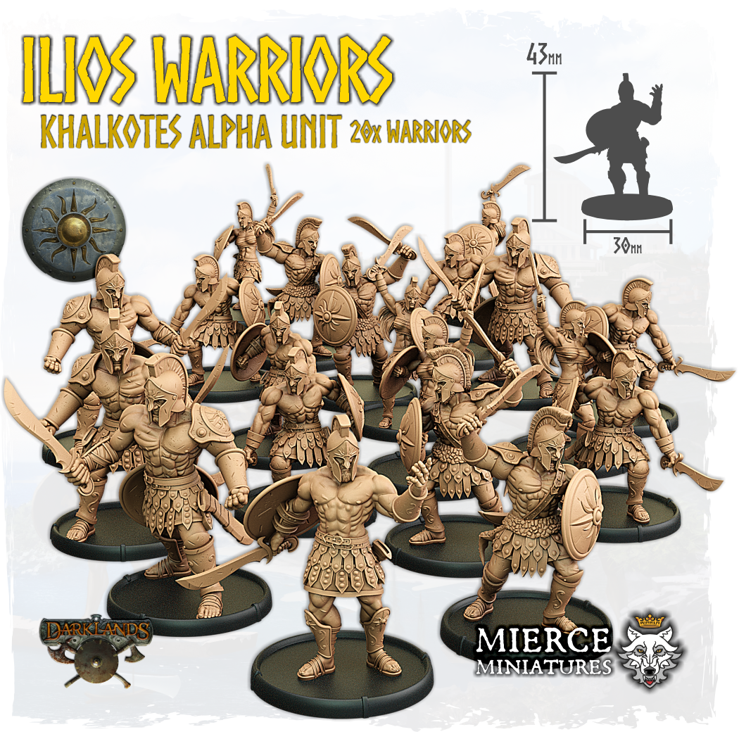 Ilios Warriors, Khalkotes Alpha of Ilios Unit (20x warriors)