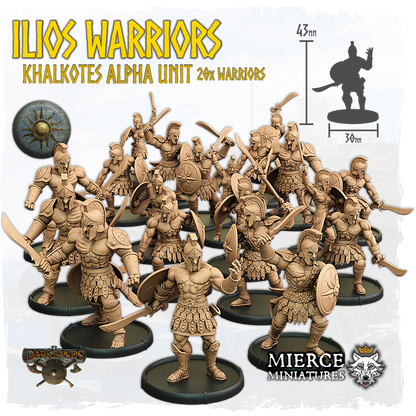 Ilios Warriors, Khalkotes Alpha of Ilios Unit (20x warriors)