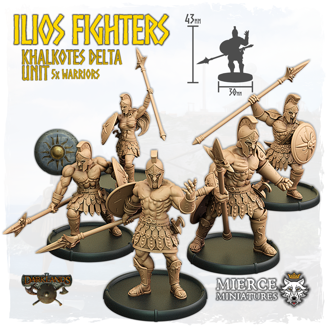 Ilios Fighters, Khalkotes Delta of Ilios Unit (5x warriors)