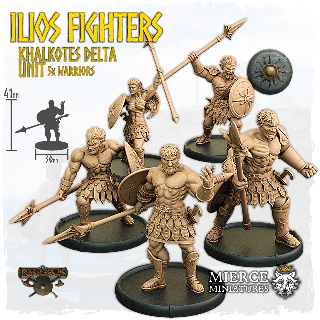 Ilios Fighters, Khalkotes Delta of Ilios Unit (5x warriors)