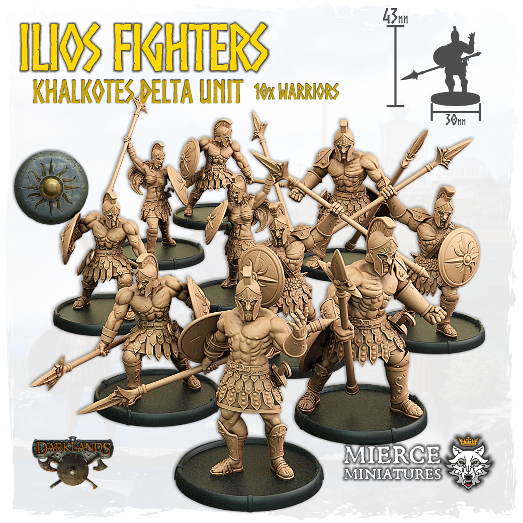 Ilios Fighters, Khalkotes Delta of Ilios Unit (10x warriors)