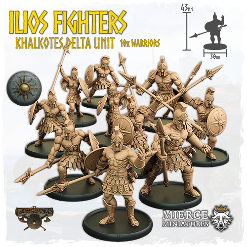 Ilios Fighters, Khalkotes Delta of Ilios Unit (10x warriors)