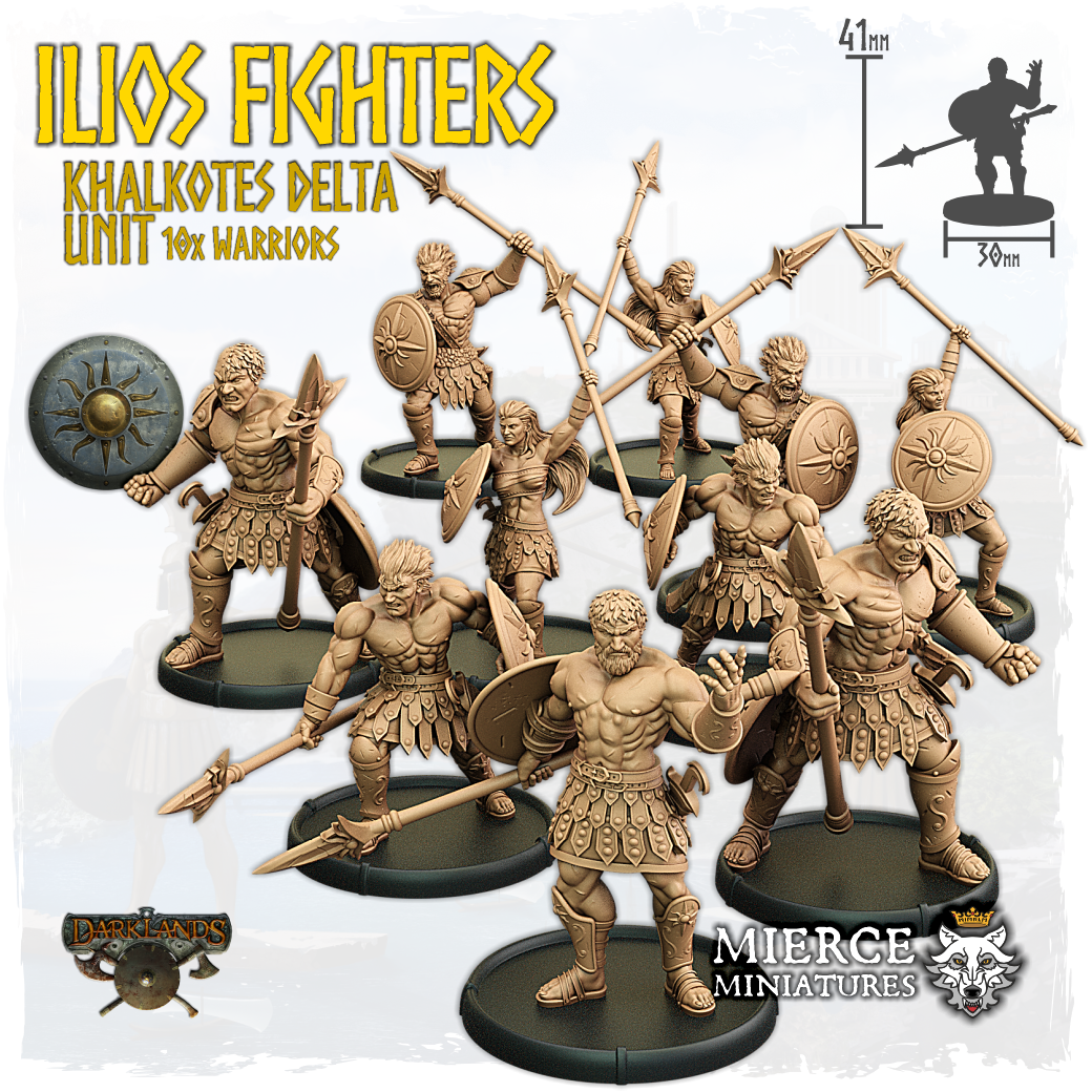 Ilios Fighters, Khalkotes Delta of Ilios Unit (10x warriors)