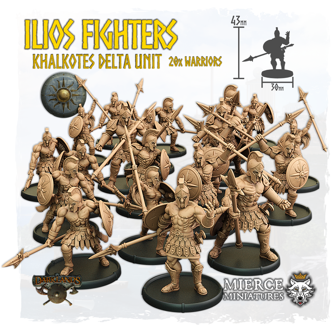 Ilios Fighters, Khalkotes Delta of Ilios Unit (20x warriors)