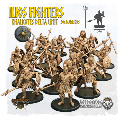 Ilios Fighters, Khalkotes Delta of Ilios Unit (20x warriors)