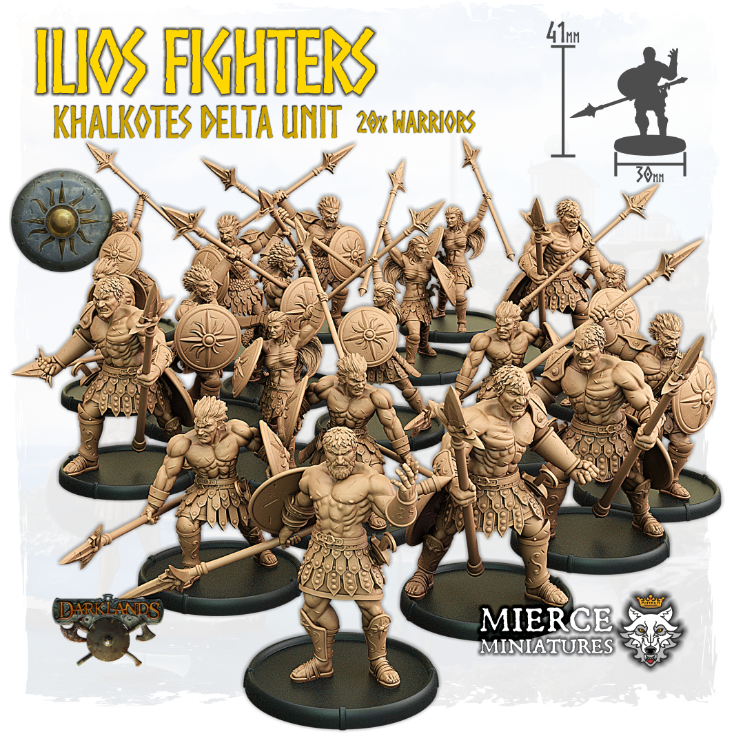 Ilios Fighters, Khalkotes Delta of Ilios Unit (20x warriors)