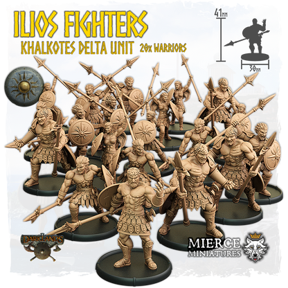Ilios Fighters, Khalkotes Delta of Ilios Unit (20x warriors)
