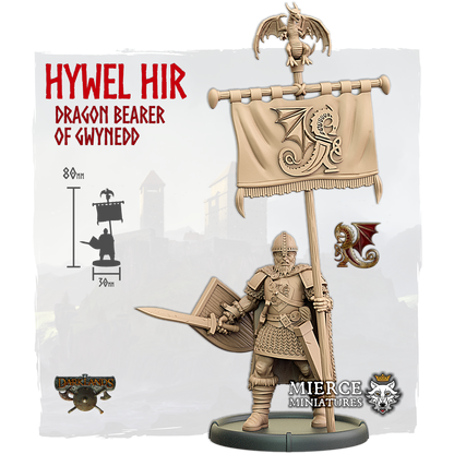 Hywel Hir, Dragon Bearer of Gwynedd on Foot