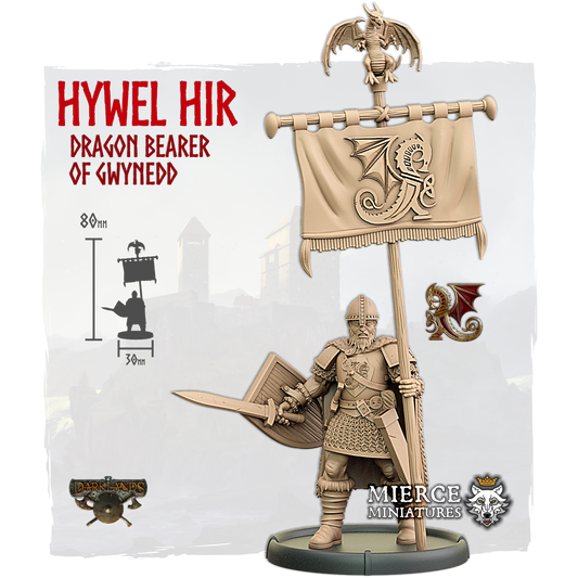 Hywel Hir, Dragon Bearer of Gwynedd on Foot