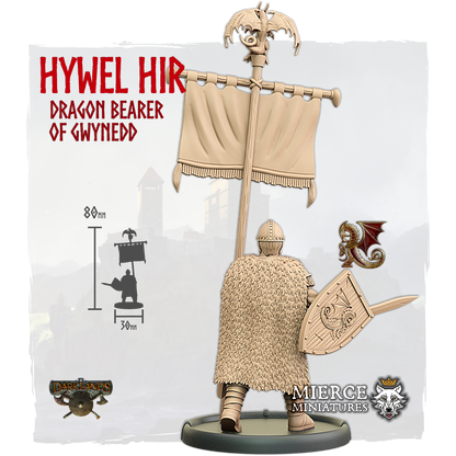 Hywel Hir, Dragon Bearer of Gwynedd on Foot
