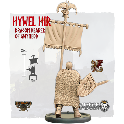 Hywel Hir, Dragon Bearer of Gwynedd on Foot