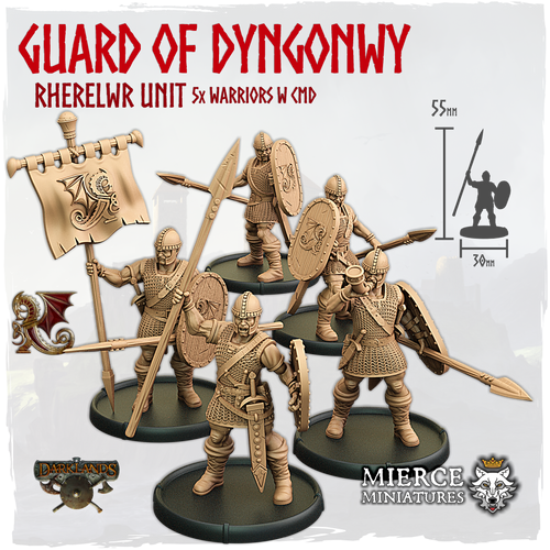 Guard of Dyngonwy, Rherelwr Unit (5x warriors w cmd)