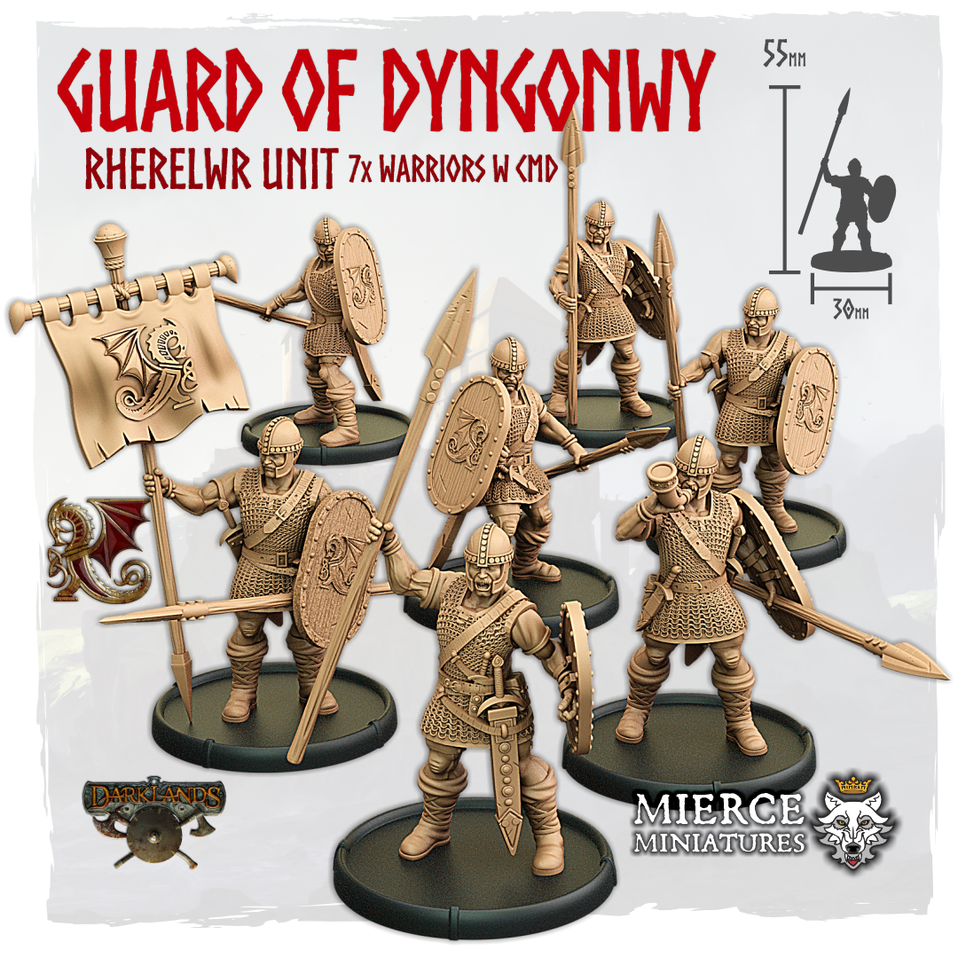 Guard of Dyngonwy, Rherelwr Unit (7x warriors w cmd)