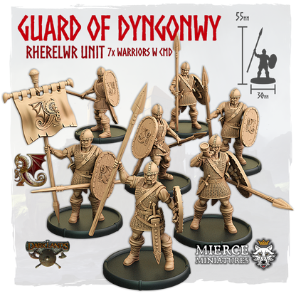 Guard of Dyngonwy, Rherelwr Unit (7x warriors w cmd)