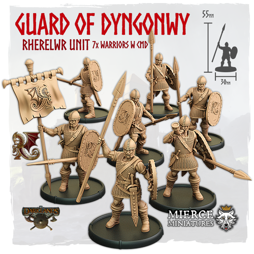 Guard of Dyngonwy, Rherelwr Unit (7x warriors w cmd)
