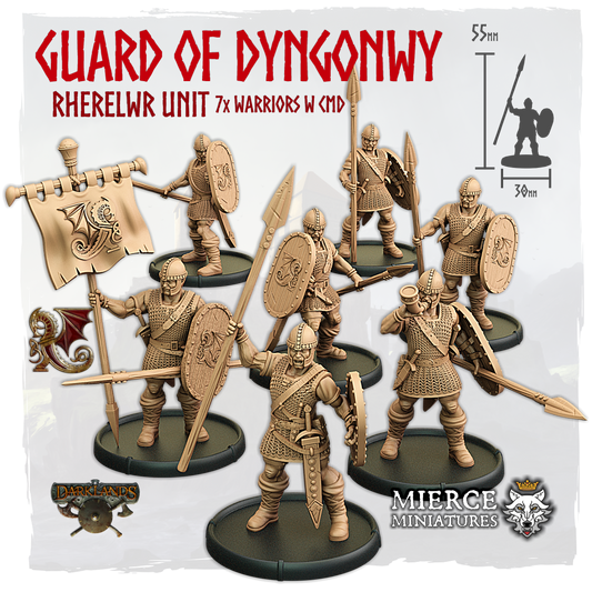 Guard of Dyngonwy, Rherelwr Unit (7x warriors w cmd)