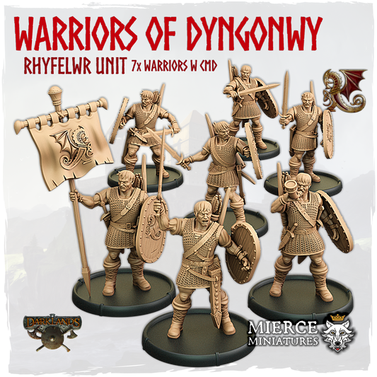 Warriors of Dyngonwy, Rhyfelwr Unit (7x warriors w cmd)