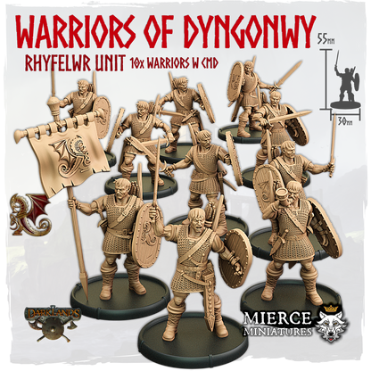 Warriors of Dyngonwy, Rhyfelwr Unit (10x warriors w cmd)