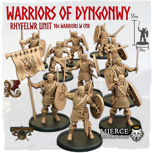 Warriors of Dyngonwy, Rhyfelwr Unit (10x warriors w cmd)