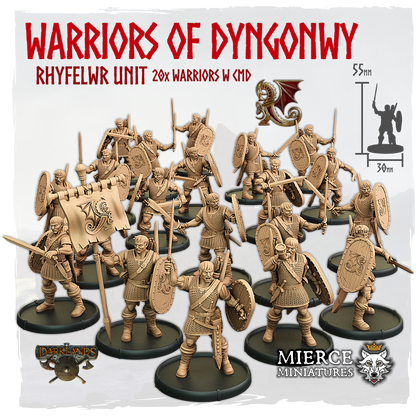 Warriors of Dyngonwy, Rhyfelwr Unit (20x warriors w cmd)