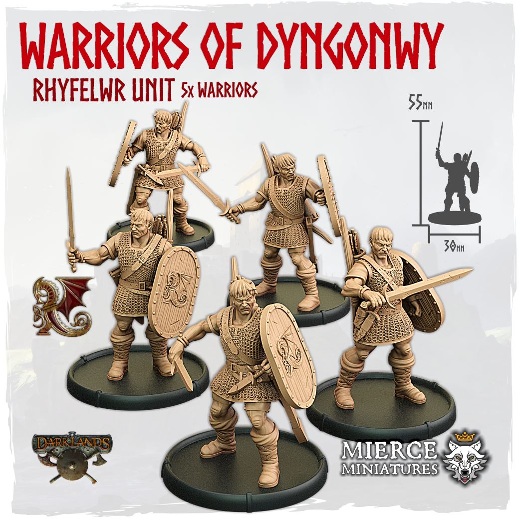 Warriors of Dyngonwy, Rhyfelwr Unit (5x warriors)