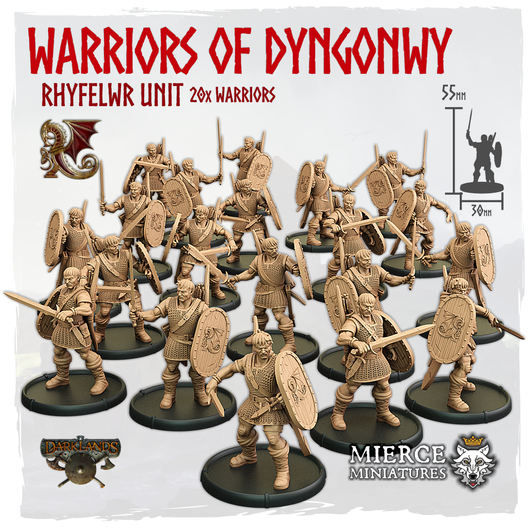 Warriors of Dyngonwy, Rhyfelwr Unit (20x warriors)