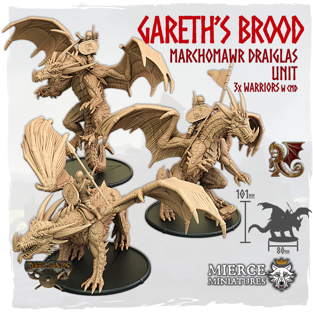 Gareth's Brood, Marchomawr Draiglas Unit (3x warriors w cmd)
