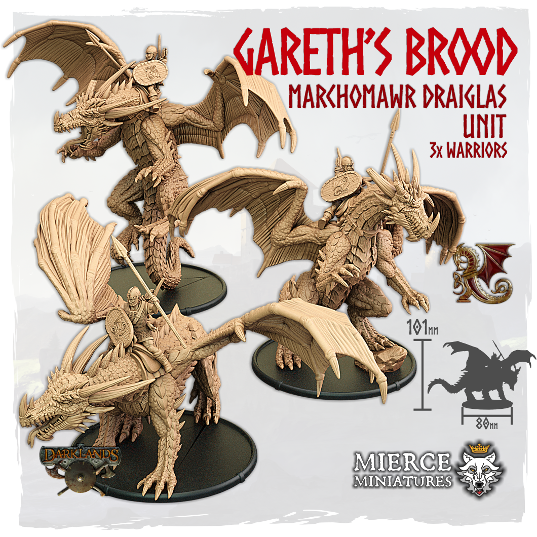 Gareth's Brood, Marchomawr Draiglas Unit (3x warriors)