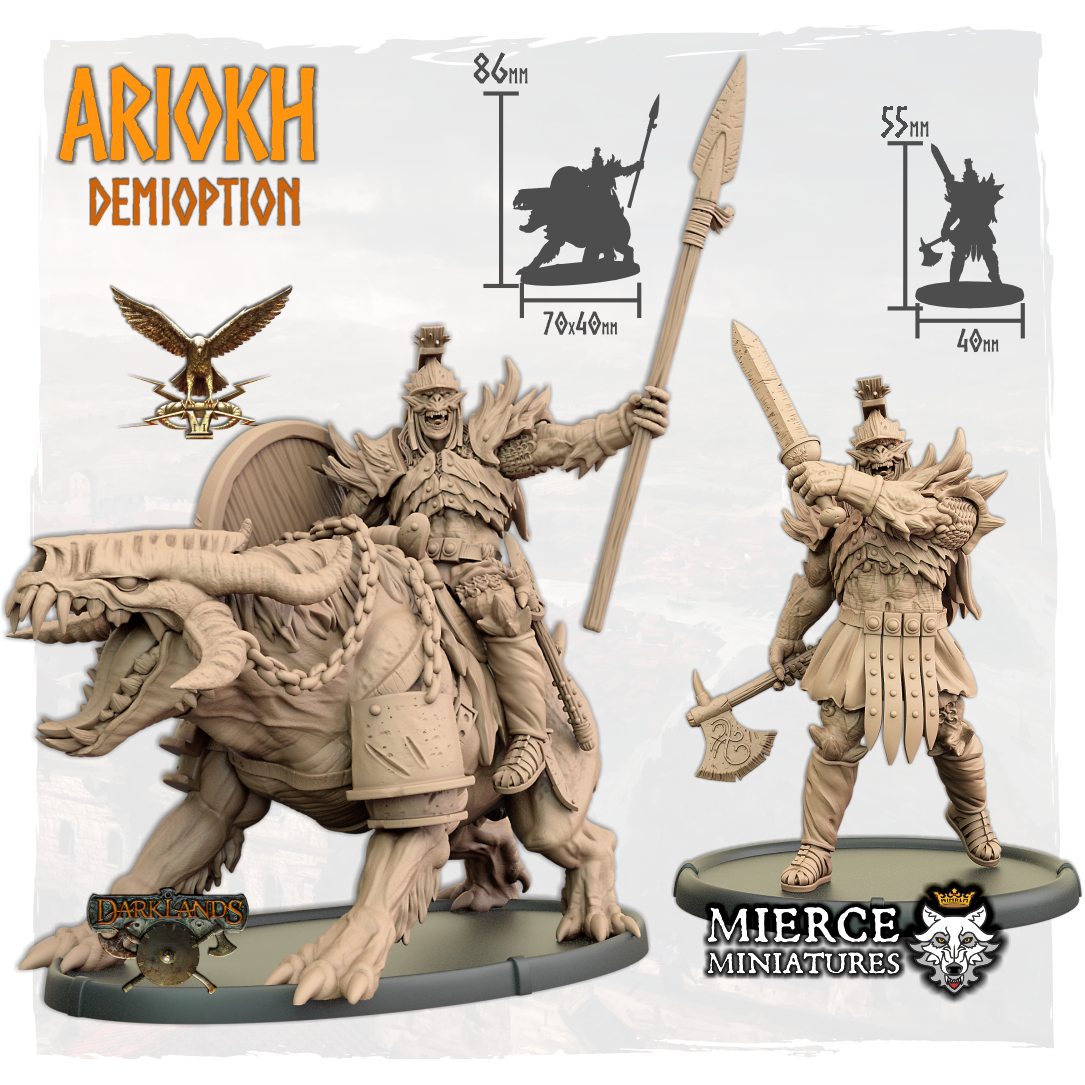 Ariokh, Demioption on Foot and on Canisinferni