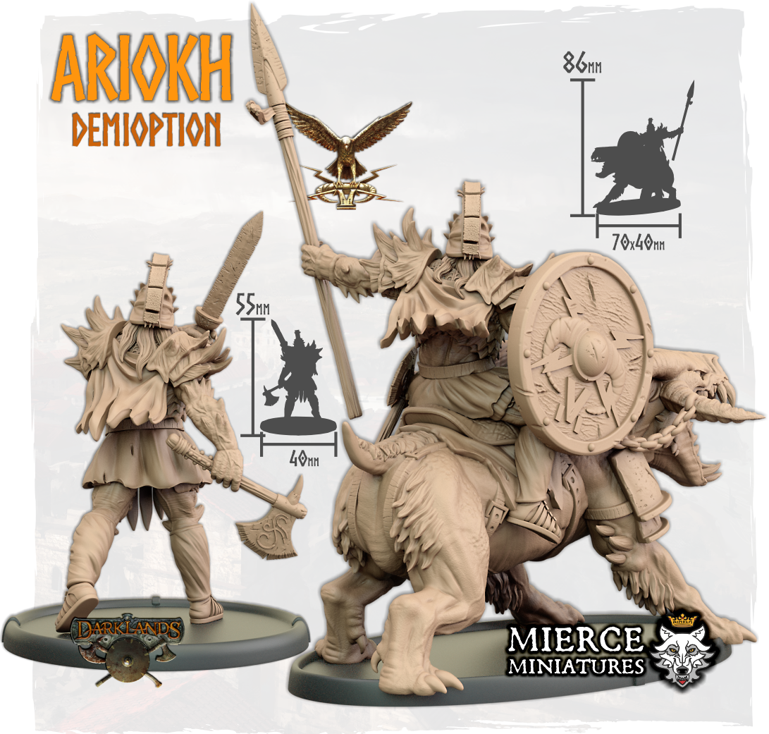 Ariokh, Demioption on Foot and on Canisinferni
