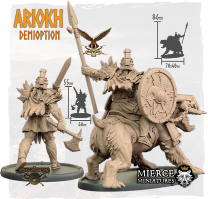 Ariokh, Demioption on Foot and on Canisinferni
