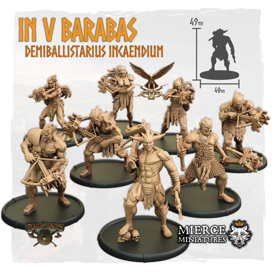 In V Barabas, Demiballistarius Incaendium (8x warriors w cmd)