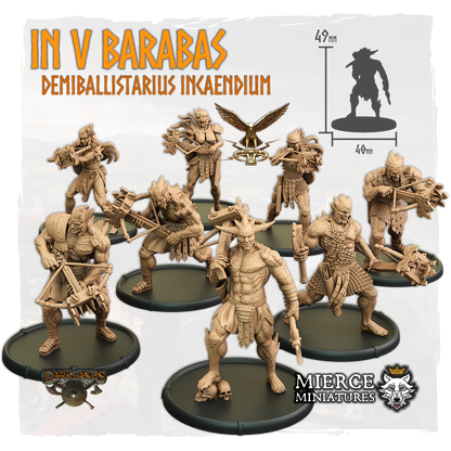 In V Barabas, Demiballistarius Incaendium (8x warriors w cmd)
