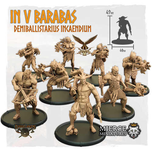 In V Barabas, Demiballistarius Incaendium (8x warriors w cmd)
