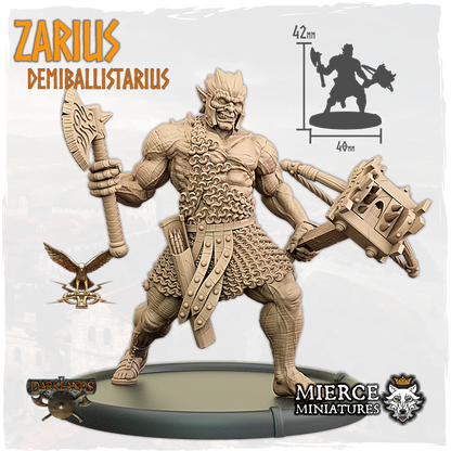 Zarius, Demiballistarius