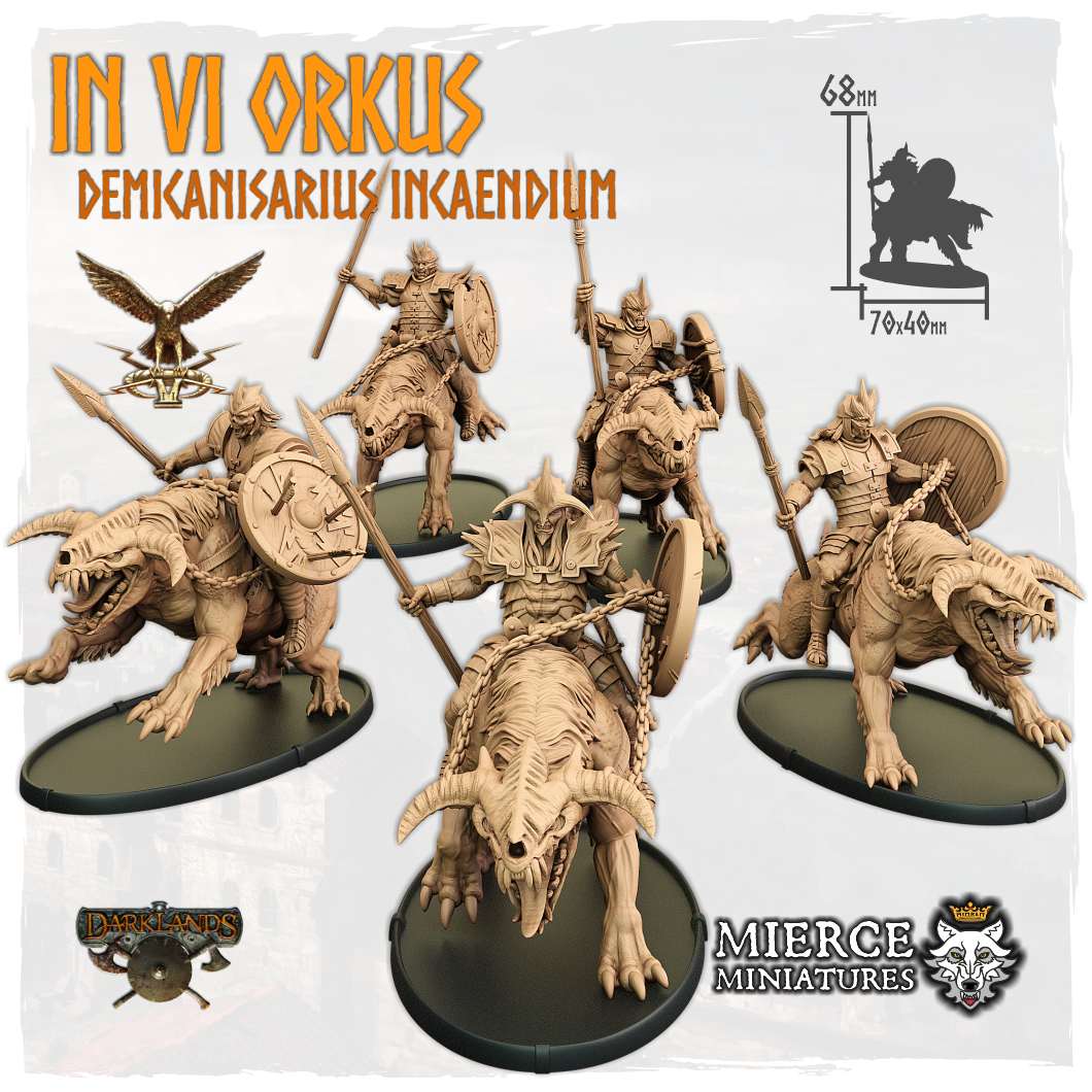 In VI Orkus, Demicanisarius Incaendium (5x warriors w cmd)