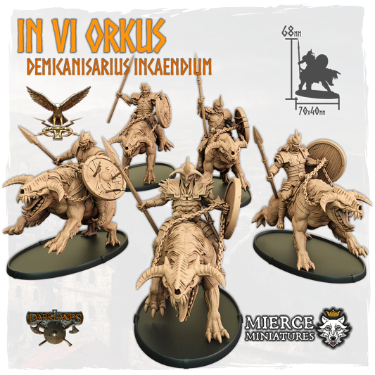 In VI Orkus, Demicanisarius Incaendium (5x warriors w cmd)