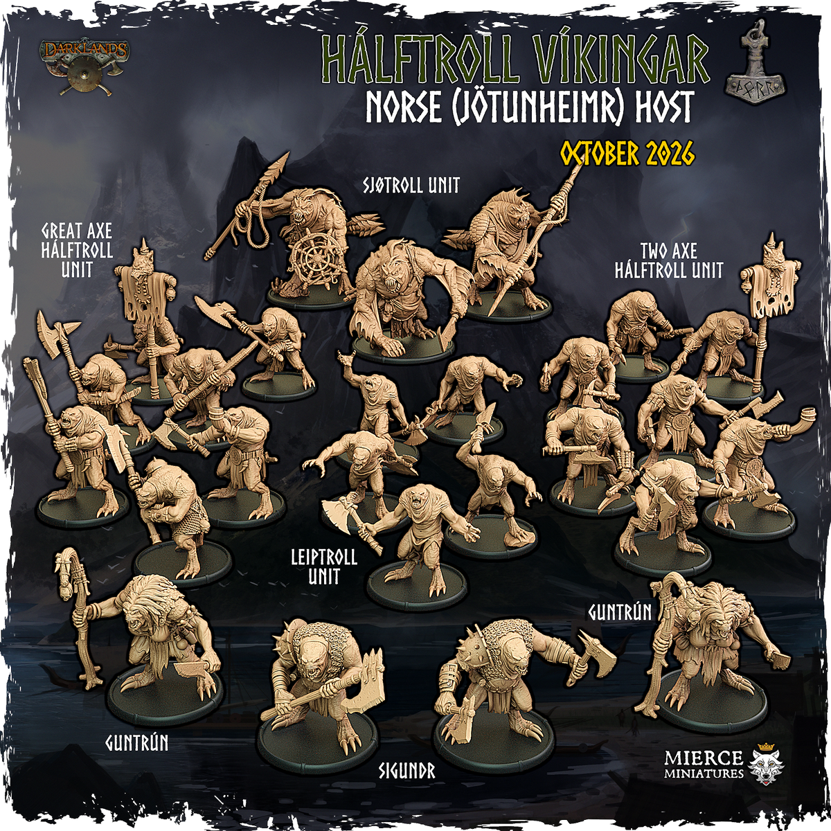 Hálftroll Víkingar Norse (Jötunheimr) Battle Host