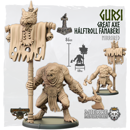 Gursi, Great Axe Hálftroll Fánaberi [mirrored]