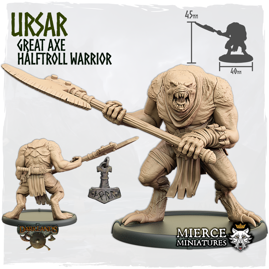 Ursar, Great Axe Hálftroll Warrior