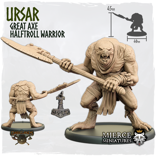 Ursar, Great Axe Hálftroll Warrior