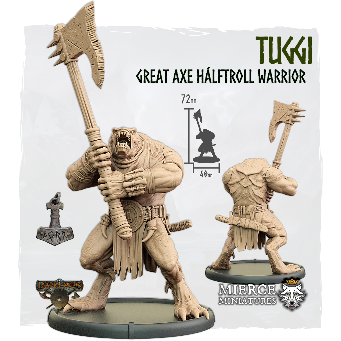Tuggi, Great Axe Hálftroll Warrior