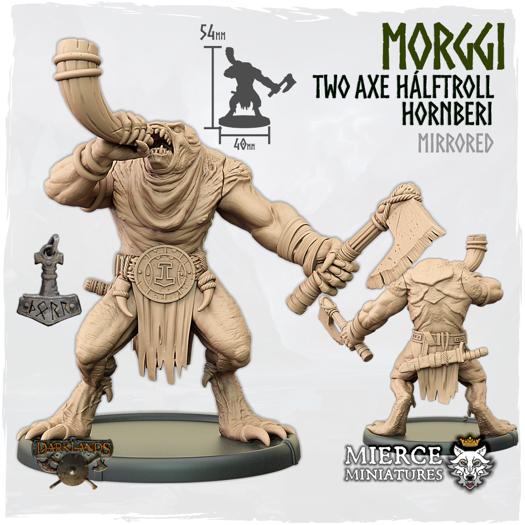 Morggi, Two Axe Hálftroll Hornberi [mirrored]
