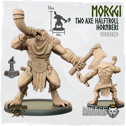 Morggi, Two Axe Hálftroll Hornberi [mirrored]
