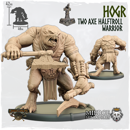 Hogr, Two Axe Hálftroll Warrior