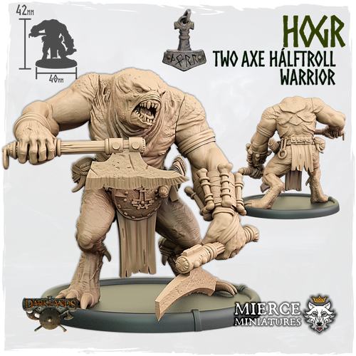Hogr, Two Axe Hálftroll Warrior